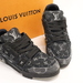LOUIS VUITTON LV Trainer Black Monogram Denim Sneakers LV7 US8 w/Box