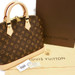 LOUIS VUITTON Alma MM Monogram Handbag M51130 SD1018 w/Box & Dustbag - Excellent