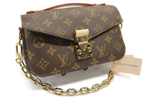 LOUIS VUITTON Pochette Métis EW Monogram Canvas M46279 Mint Box & Chain