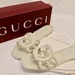 GUCCI Mystic White Rubber Sandals Men Size 41 / US 8 Unworn Box & Dust Bags