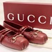 GUCCI Rosso Ancora Nappa Leather Ballet Flats Sz 40 / 9.5 - Unworn w/Box