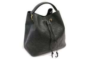 LOUIS VUITTON - Black Empreinte Leather Monogram NéoNoé MM Bucket Bag