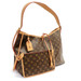LOUIS VUITTON Monogram CarryAll MM Tote Shoulder Bag w/ Pouch Brown Canvas
