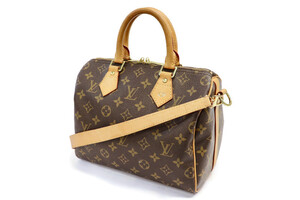 LOUIS VUITTON Monogram Speedy 25 Bandouliere Shoulder Bag w/ Strap & Dustbag