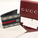 GUCCI Ophidia GG Supreme Web Bi-Fold Wallet Men 597606 2149 Box & Receipt