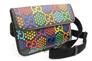 GUCCI GG Multicolor Stars Belt Bag 598113 - Very Good - S/N 407895