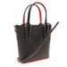 CHRISTIAN LOUBOUTIN Cabata Nano Tote - Black Calfskin with Studded Handles