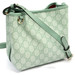 GUCCI GG Emblem Small Bucket Bag Mint Green 815118 650815 - Like New