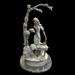 "Florist" Patina Bronze Sculpture After Louis Icart Marble Base 24" Art Deco