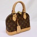 Louis Vuitton Alma BB Monogram Canvas Dome Bag Strap Padlock Entrupy CoA