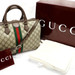 GUCCI Ophidia Boston 836824 GG Supreme w/ Strap Box Dust Bag Receipt - VG