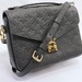 LOUIS VUITTON Pochette Metis Black Empreinte Leather Crossbody M41487
