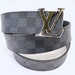 LOUIS VUITTON Initiales Reversible Leather/Canvas Belt Damier Cobalt  44/110 